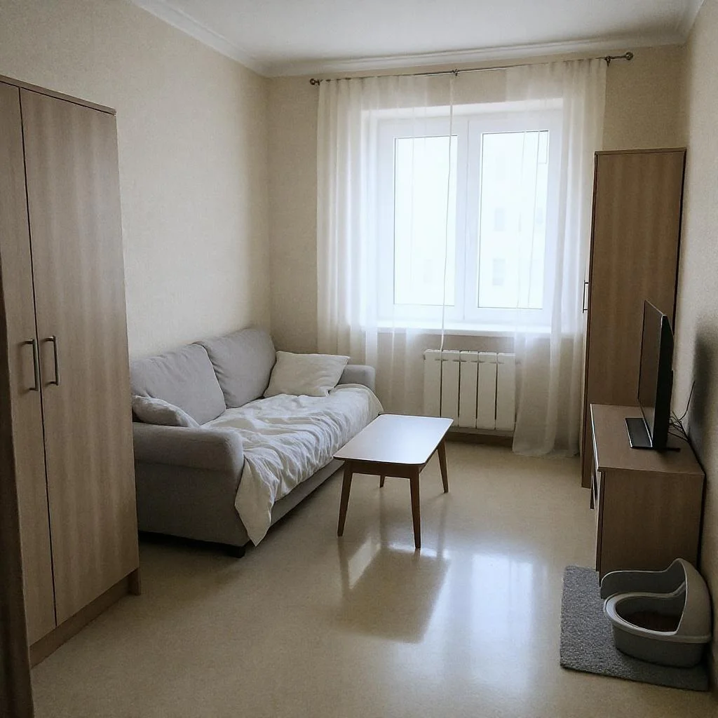 Эко-наведение порядка в однушке с питомцем - после уборки